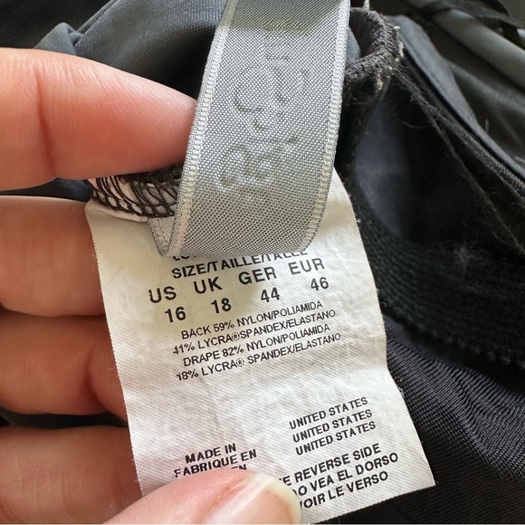 Magicsuit One Shoulder Slimming Swimsuit Gray 16 Shirring 1 Piece Neutral Beach - Picture 5 of 9